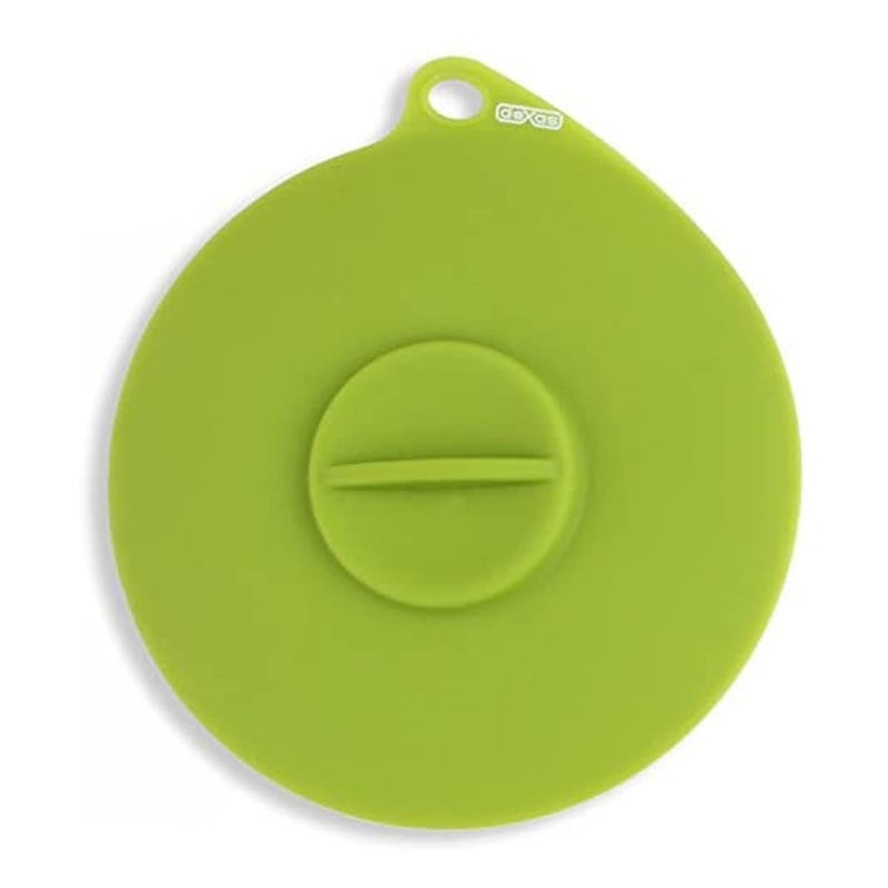 Dexas Popware for Pets Flexible Suction Pet Food Lid, Gray/Green - Image 1